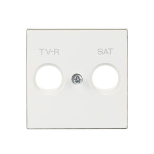 Cover TV-RSAT SAT 2 gang White - Sky Niessen