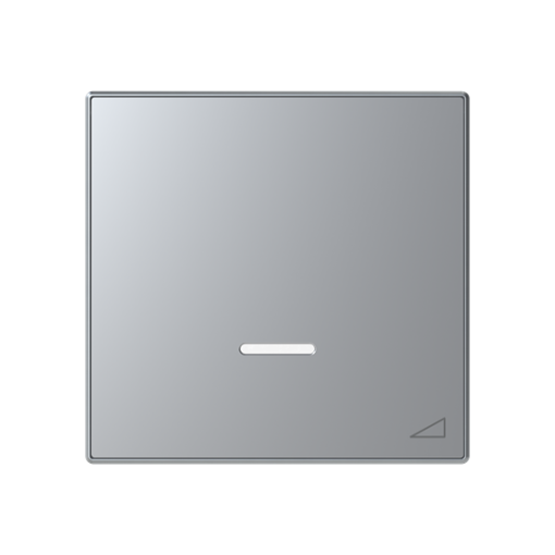Cover dimmer Without imprint for Switchdimmer Single push button Silver - Sky Niessen