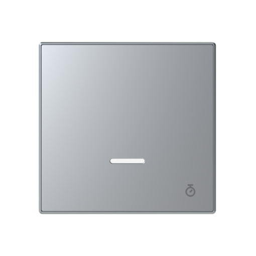 Cover switch Time indication for Time switch Central cover plate Silver - Sky Niessen