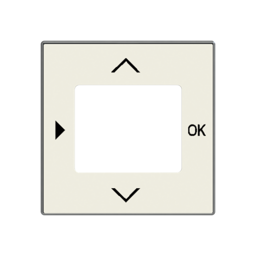 Cover switch Symbol "arrows" for Timer Central cover plate White - Sky Niessen