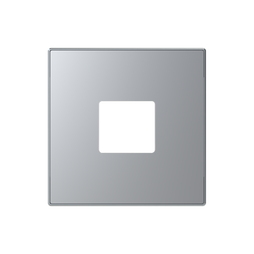 Cover USB charger USB 1 gangs Silver  - Sky Niessen
