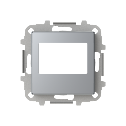 Cover sound Radio receiver Central cover plate Silver - Sky Niessen