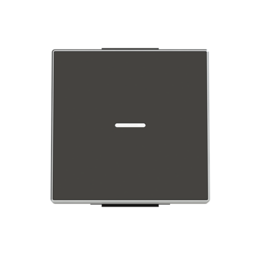 Rocker switch Without imprint for Switchpush button, Single rocker Black - Sky Niessen