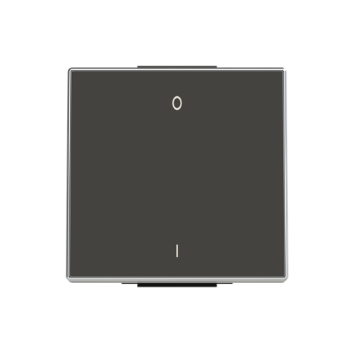 Rocker switch Characters 0 and 1 for Switchpush button, Single rocker Black - Sky Niessen