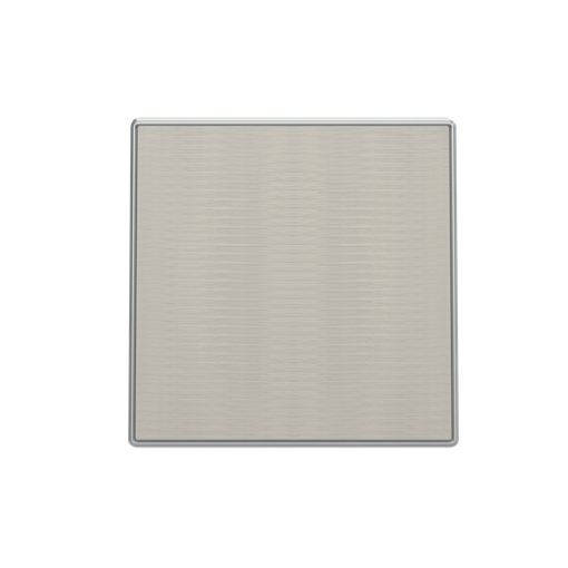 Cover cable outlet Cable outlet with Without imprint Stainless steel - Sky Niessen