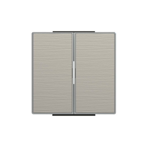 Rocker switch Without imprint for Switchpush button, Two-part rocker Stainless steel - Sky Niessen
