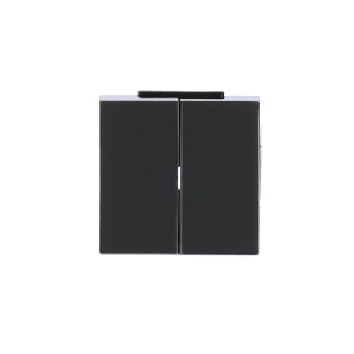 Rocker switch Without imprint for Switchpush button, Two-part rocker Black - Sky Niessen