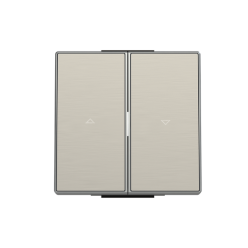 Rocker blind switch Symbol "arrows" for Venetian blind Two-part rocker Stainless steel - Sky Niessen