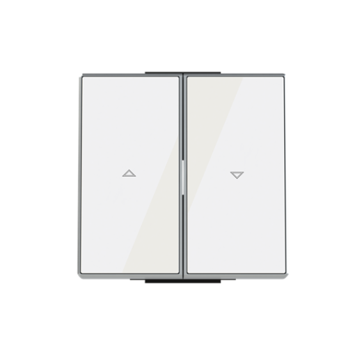Rocker blind switch Symbol "arrows" for Venetian blind Two-part rocker White - Sky Niessen