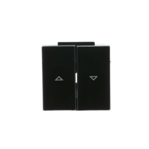 Rocker blind switch Symbol "arrows" for Venetian blind Two-part rocker Black - Sky Niessen