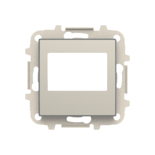 Cover sound Radio receiver Central cover plate Stainless steel - Sky Niessen