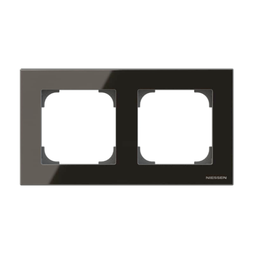 Frame 2-gangs Black - Sky Niessen