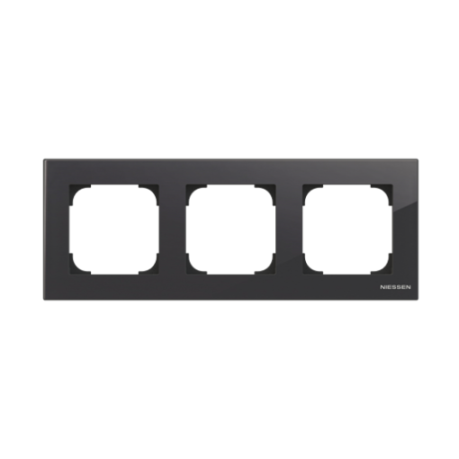 Frame 3-gangs Black - Sky Niessen
