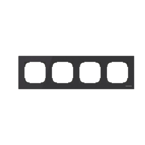 Frame 4-gangs Black - Sky Niessen