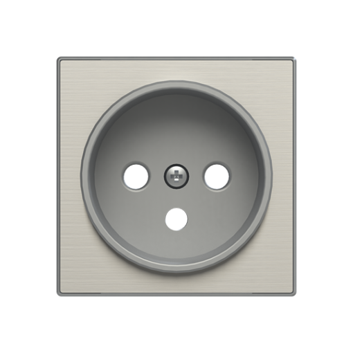 Cover socket outlet Without imprint Socket outlet Stainless steel  - Sky Niessen