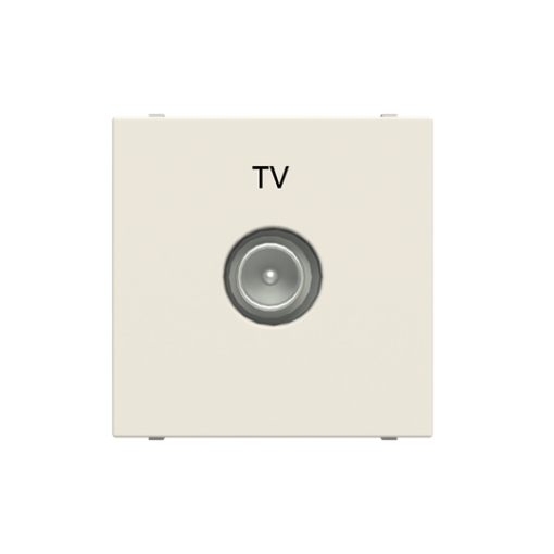 TV outlet SAT 1 gang White  Zenit