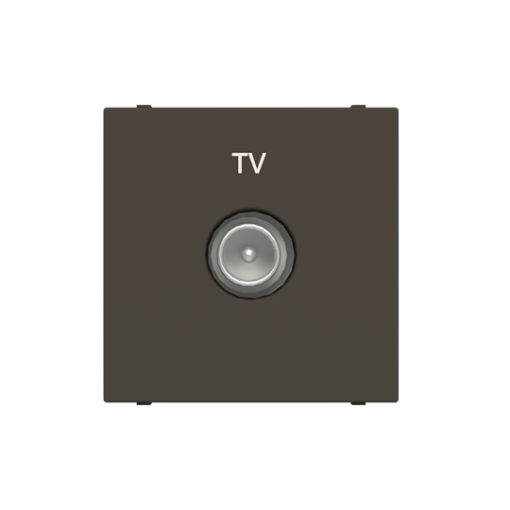TV outlet SAT 1 gang Anthracite  Zenit