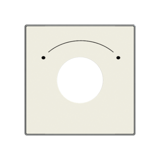 Cover switch Symbol "2-level switch" for Level switch, Key White - Sky Niessen