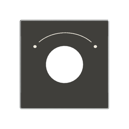 Cover switch Symbol "2-level switch" for Level switch, Key Black - Sky Niessen