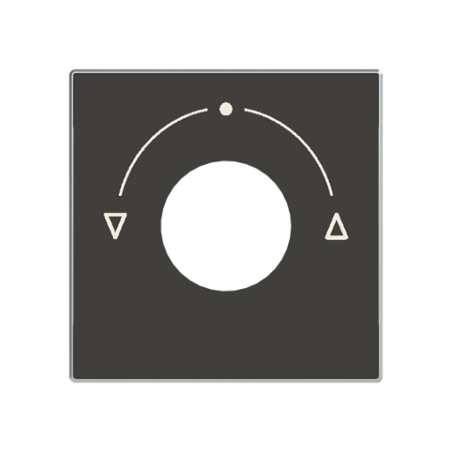 Cover switch Symbol "3-level switch" for Level switch, Key Black - Sky Niessen