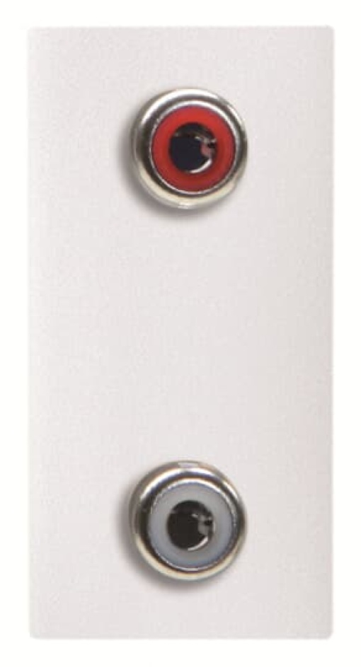 RCA outlet RCA 1 gang White - Zenit