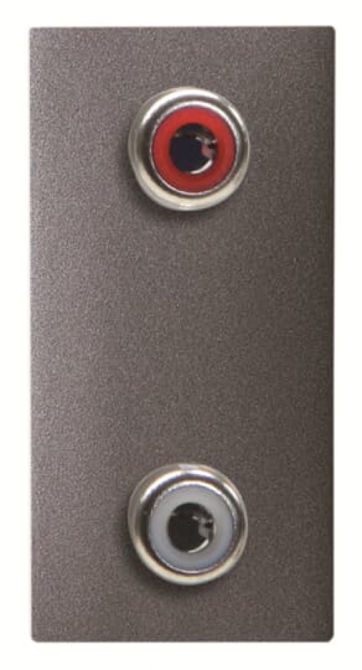 RCA outlet RCA 1 gang Anthracite - Zenit