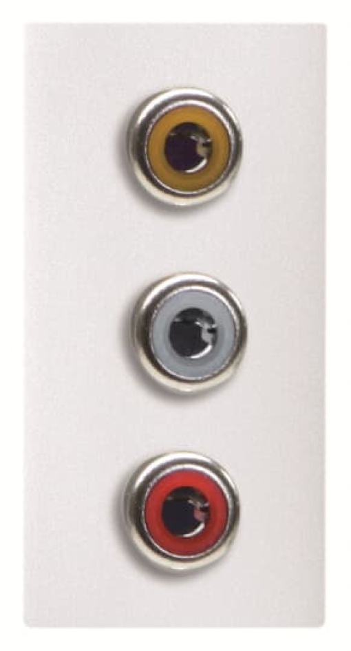 RCA outlet RCA 1 gang White - Zenit