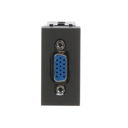 VGA outlet DSub15Pole 1 gang Anthracite  Zenit