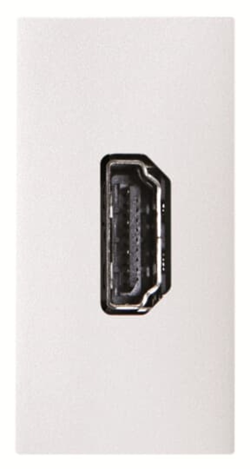 HDMI female-female connection unit - 1M - White HDMI 1 gang White - Zenit