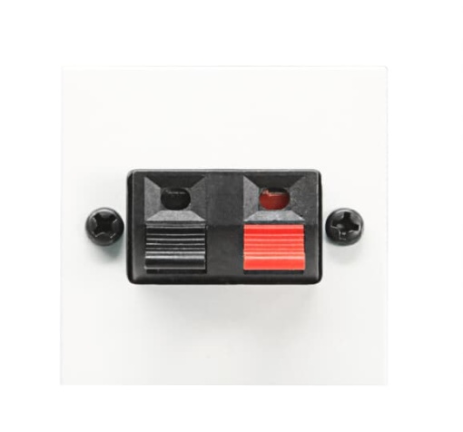 Speaker outlet Loudspeaker connection 1 gang White - Zenit
