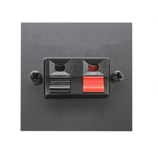 Speaker outlet Loudspeaker connection 1 gang Anthracite - Zenit