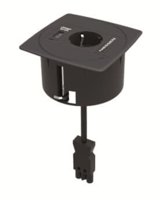 Multifunction base 1XSO1XUSB charger BL White  - CEM