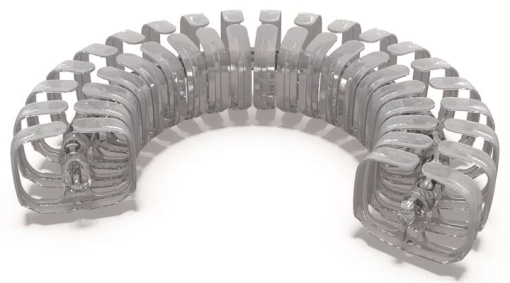 Cable organizer tube anthracite Grey  CEM