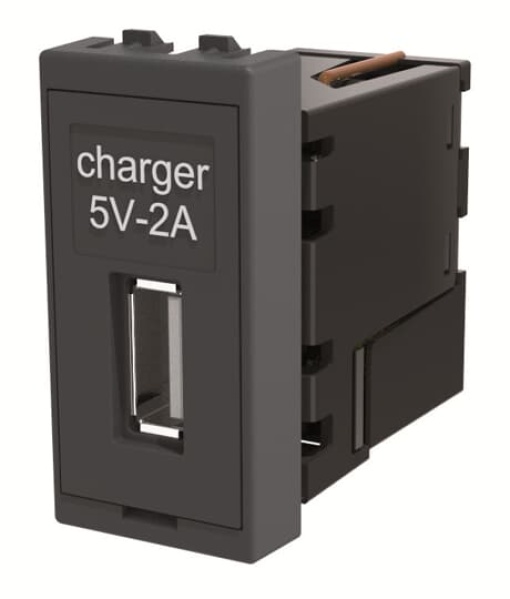 USB charger 5V2A 1 module AN Breakout cable USB A Anthracite  CEM