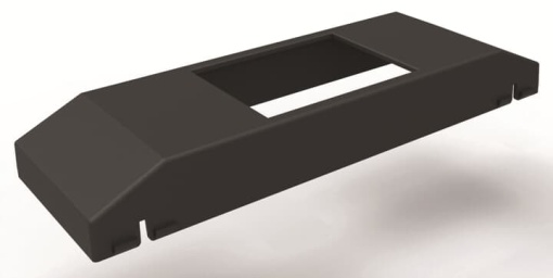 Cover plate for MCB wmounting grid AN Anthracite  CEM