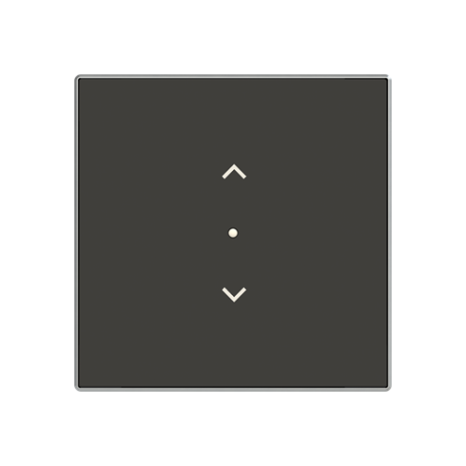 SRB-1-85NS - Cover plate - freehome  KNX 1-gang sensors - Blind - Soft Black