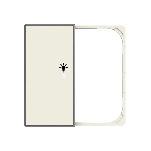 SRL-2-R-85BL - Cover plate - freehome  KNX 2-gang sensors - Switch - Right - Soft White