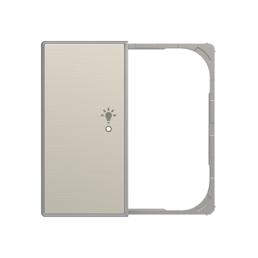 SRL-2-R-85AI - Cover plate - freehome  KNX 2-gang sensors - Switch - Right - Stainless Steel