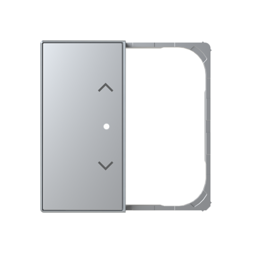 SRB-2-85PL - Cover plate - freehome  KNX 2-gang sensors - Blind - Silver