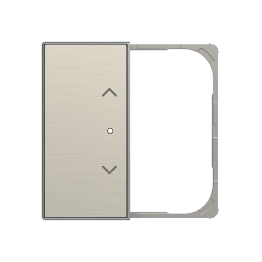 SRB-2-85AI - Cover plate - freehome  KNX 2-gang sensors - Blind - Stainless Steel