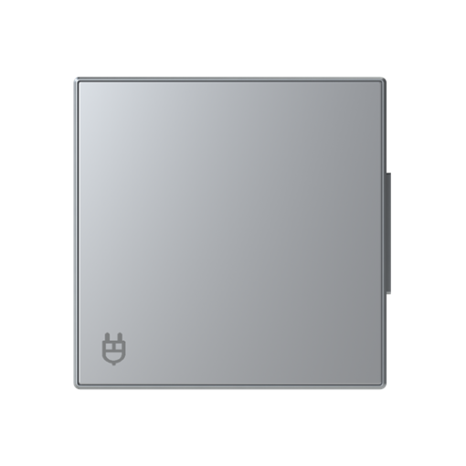 Cover socket outlet Without imprint Wall socket Silver  - Sky Niessen
