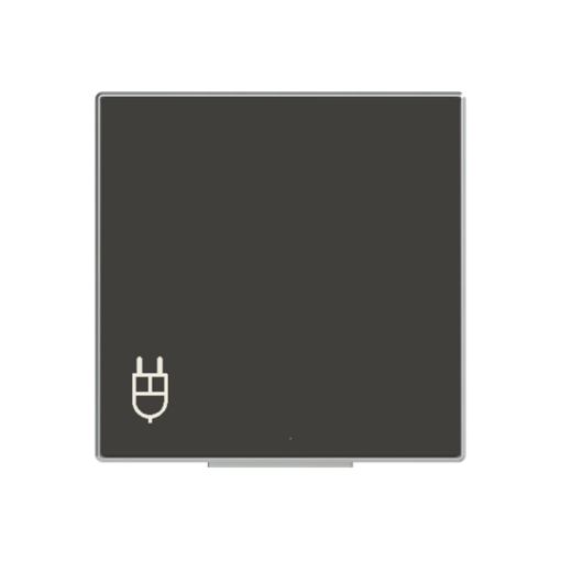 Cover socket outlet Without imprint Wall socket Black  - Sky Niessen