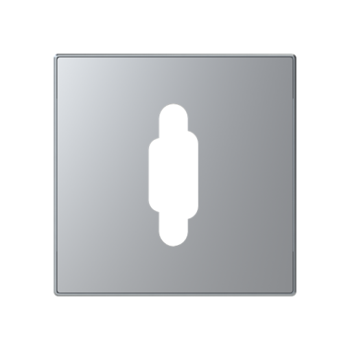 Cover VDI VGA 1 gang Silver - Sky Niessen