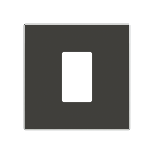 Cover VDI VDI 1 gang Black - Sky Niessen
