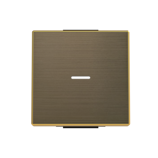 Rocker switch Without imprint for Switchpush button, Single rocker Gold - Sky Niessen