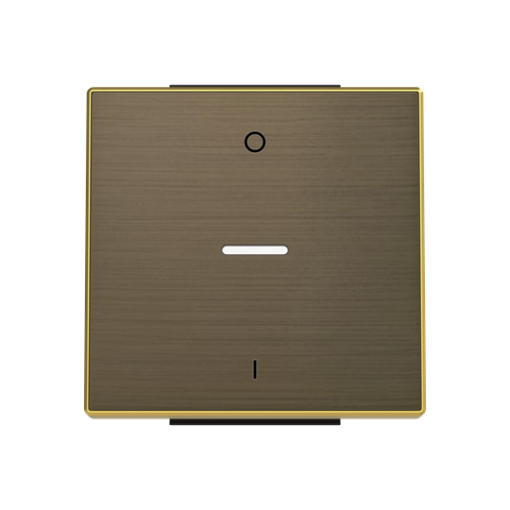 Rocker switch Characters 0 and 1 for Switchpush button, Single rocker Gold - Sky Niessen