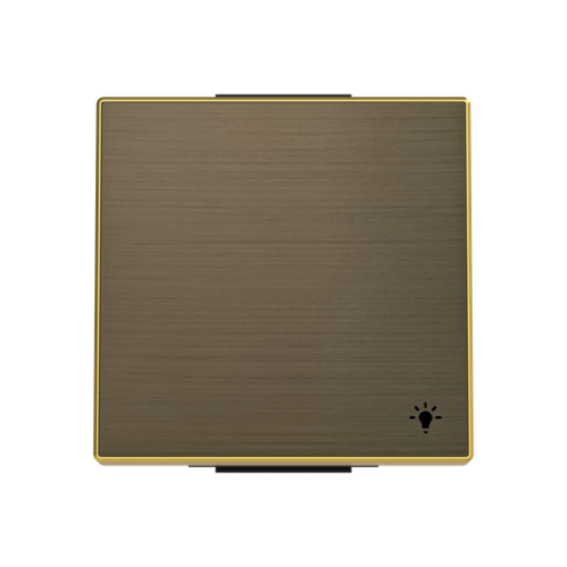 Rocker push button Symbol "light" for Switchpush button, Single rocker Gold - Sky Niessen