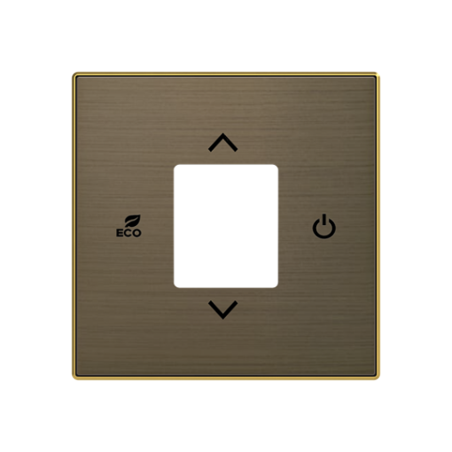 Cover Fh Symbol "arrows" for Thermostat Central cover plate Gold - Sky Niessen