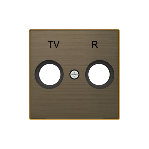 Cover TVR SAT 1 gang Gold - Sky Niessen