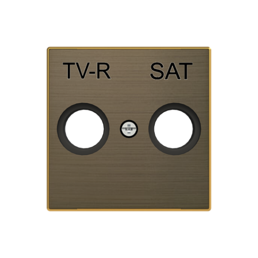 Cover TV-RSAT SAT 2 gang Gold - Sky Niessen